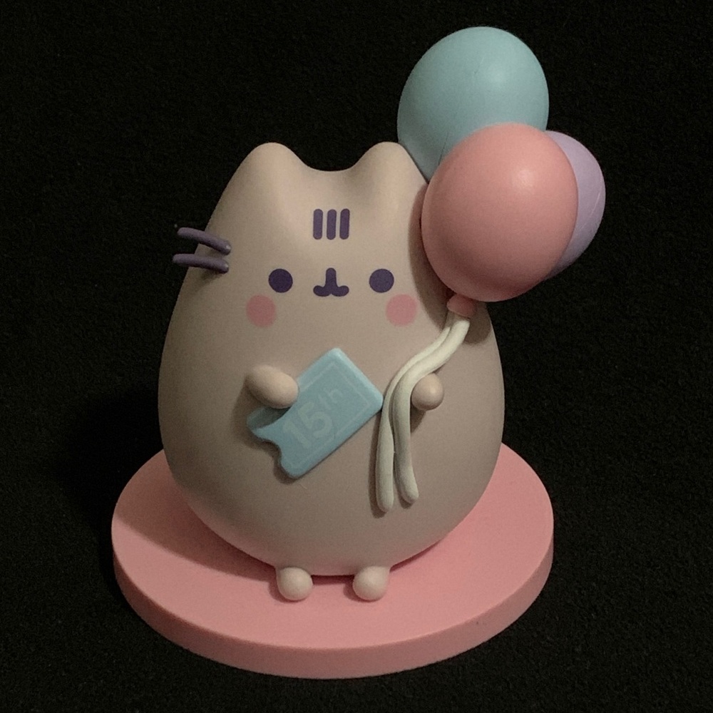Pusheen 15th Anniversary Birthday Vinyl Pastel Balloons